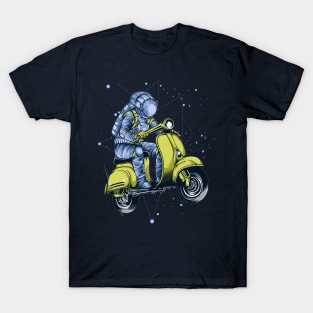 Astronaut Scooter Space T-Shirt